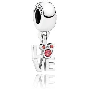 Retired Pandora Disney Mickey LOVE Dangle Charm ❤️